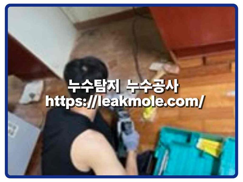 누수탐지 현장 작업 사진 2